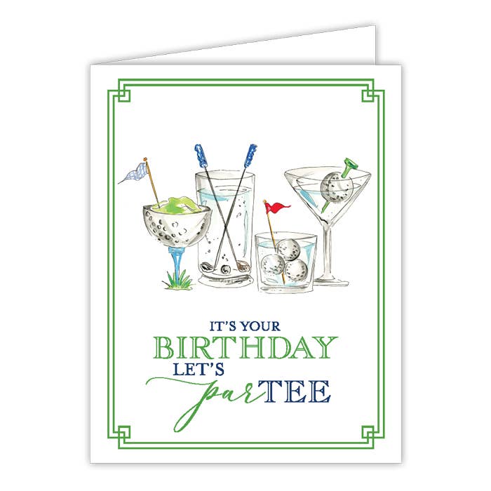 Greeting Card | Birthday | Golf Partee