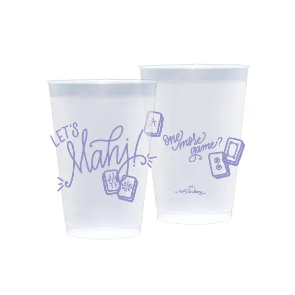 Let's Mahj! Frosted Cups | Lavender