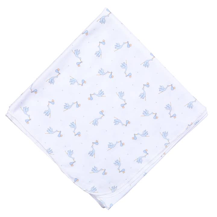 Worth the Wait Swaddle Blanket | Blue
