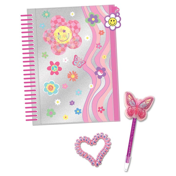 Journal with Pouch | Groovy Flower