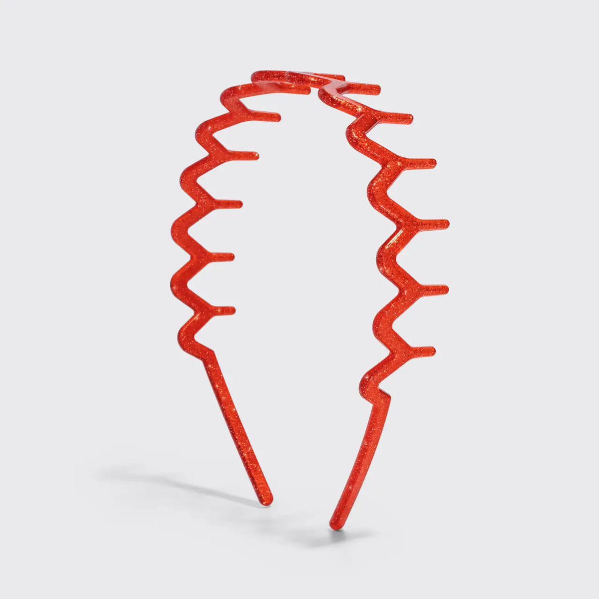 Zigzag Headbands 2pc Set - Gold & Red
