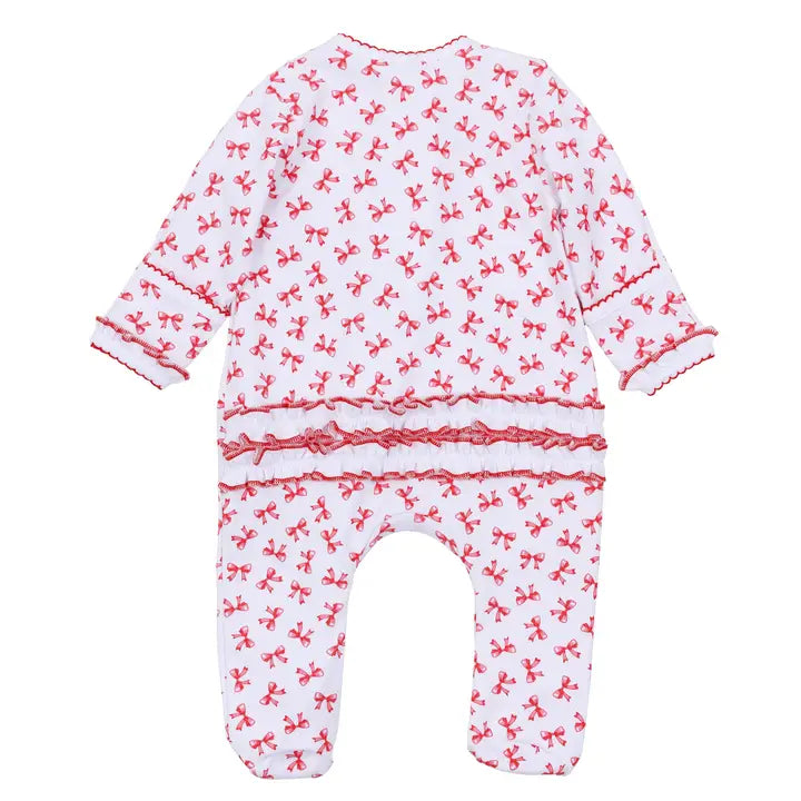 Zip Footie | Scarlett Bows
