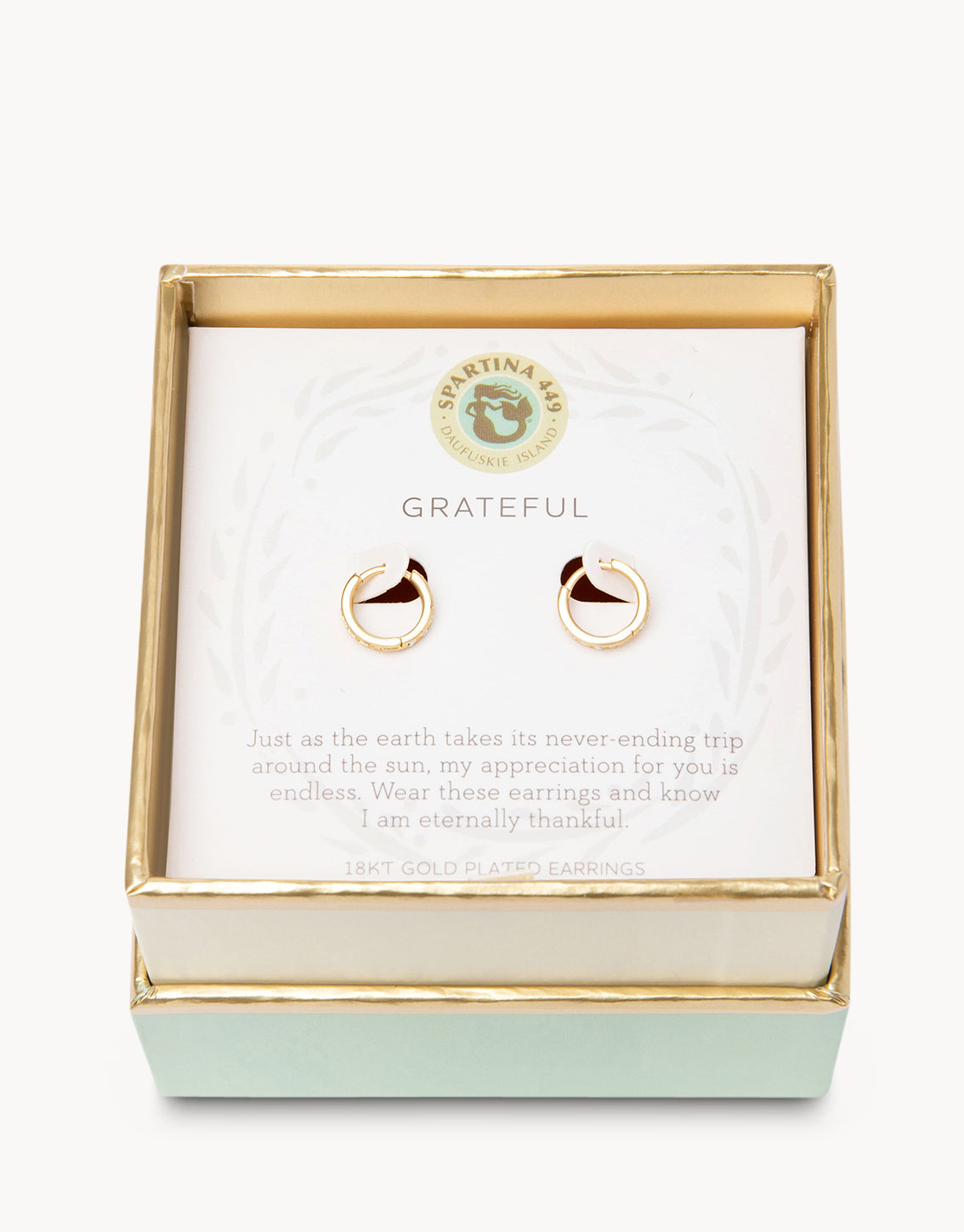 SLV | Hoop Earrings Grateful/Ring | Gold