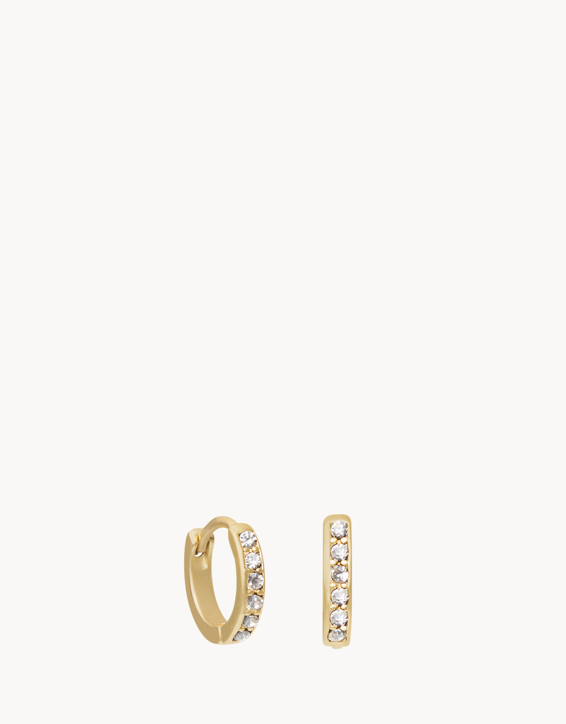 SLV | Hoop Earrings Grateful/Ring | Gold
