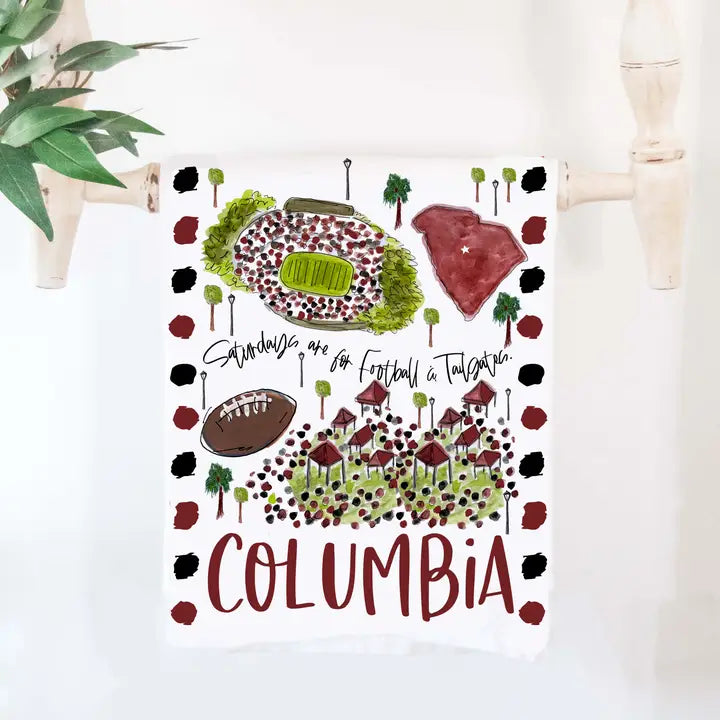 Columbia, SC Tea Towel