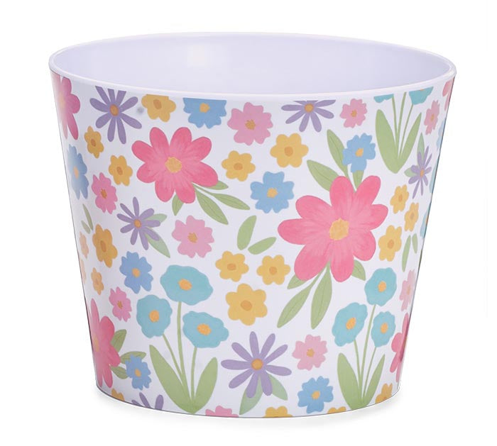 4" Melamine Pot Cover | Spring Plaid