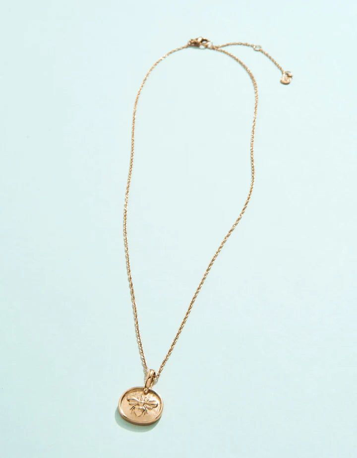 Mason Bee Necklace 17” Bee