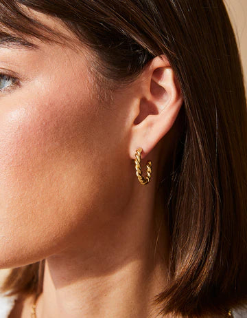 Mitchelville Hoop Earrings Gold