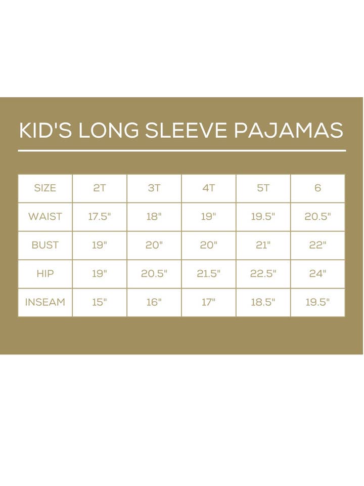Kids Long Sleeve Pajama Set | Candy Cane Cutie