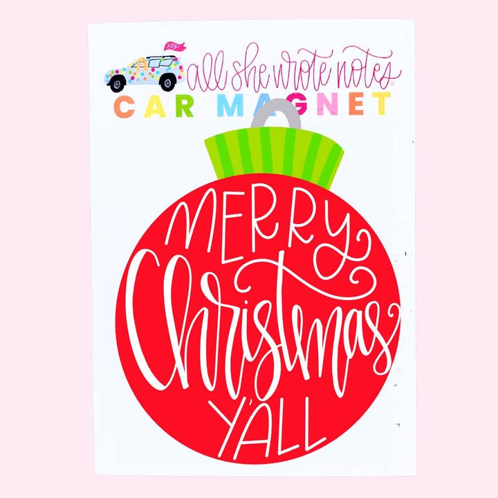 Car Magnet | Merry Christmas Y'all