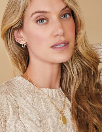 Bascom Drop Necklace 18” | Crystal