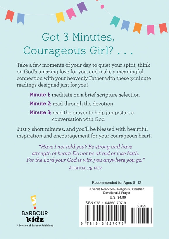 3-Minute Devotions For Courageous Girls