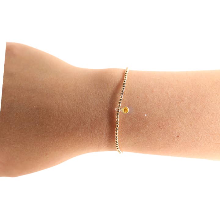 Birthstone Charm Bracelet | November