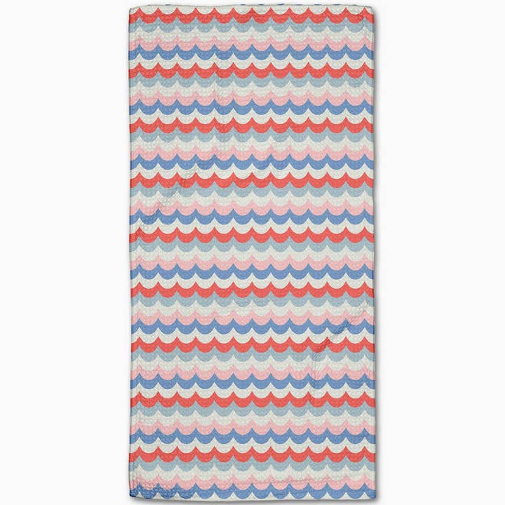 Bar Towel | Scallop Stripes