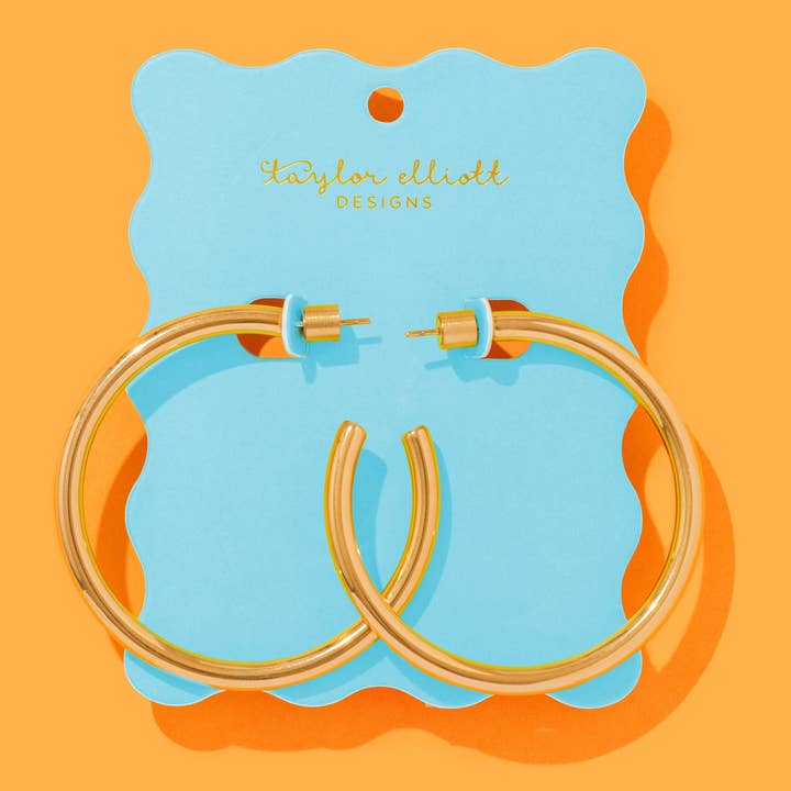 X-Large Hoop Earrings | Gold-Plated | Terry
