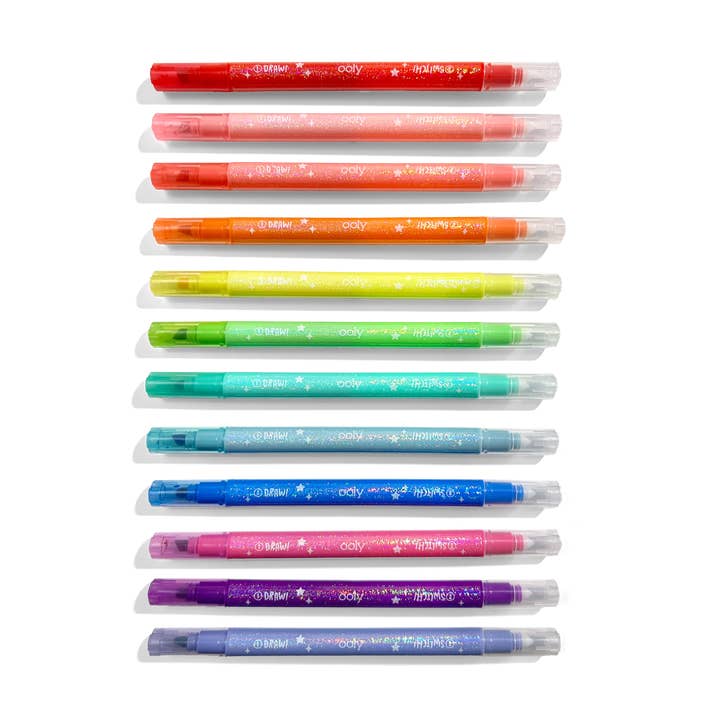 Switch-Eroo Sparkle Glittery Color Changing Markers