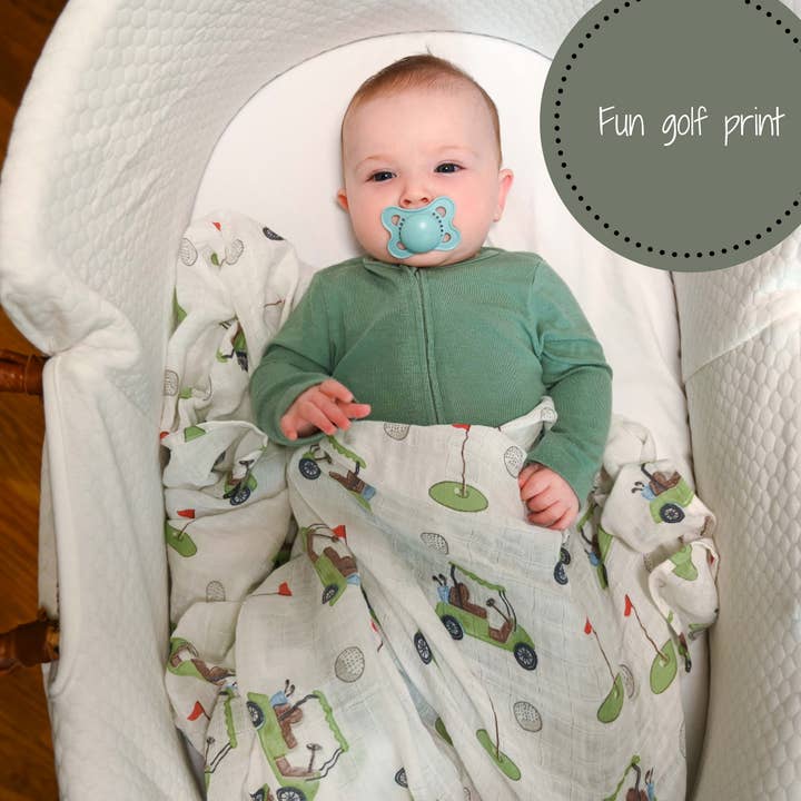 Muslin Swaddle Blanket | Golf A Round
