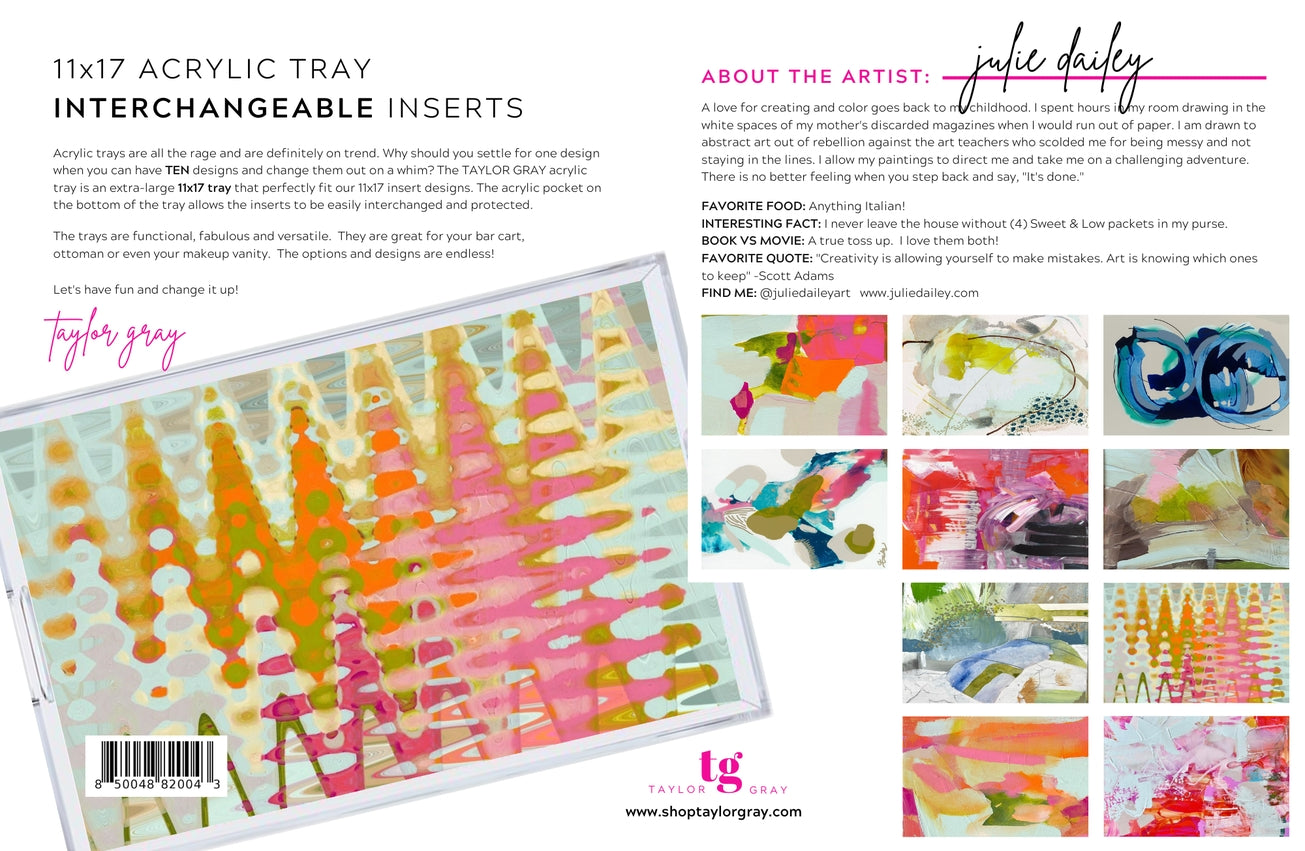 Acrylic Tray Inserts | Julie Dailey Collab