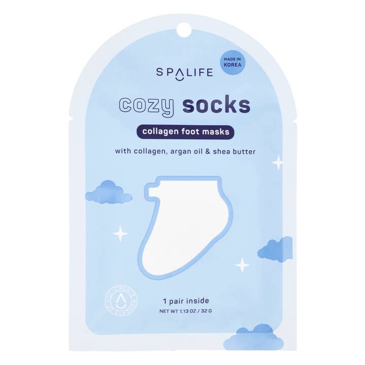 Christmas Holiday Cozy Socks | Collagen Foot Masks