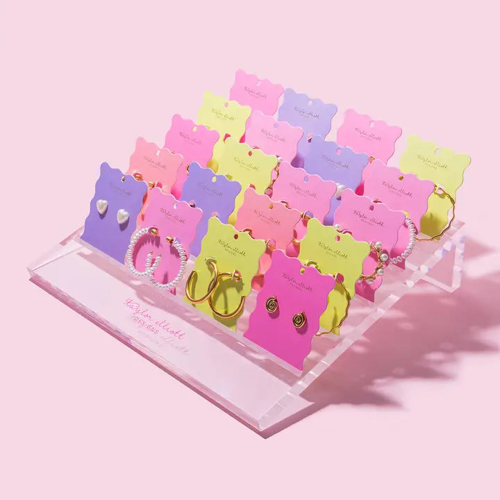 Small Hoop Earrings | Gold-Plated w/ Pearls | Olivia