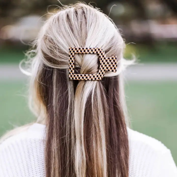 Teleties Flat Square Hair Clip | Gone Glamping | Assorted Sizes