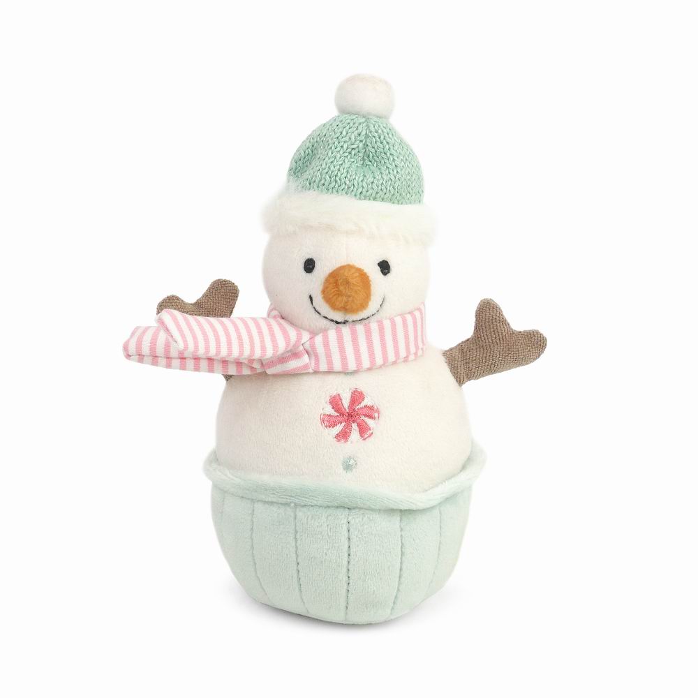 Holiday Snowman Cupcake Chime Toy