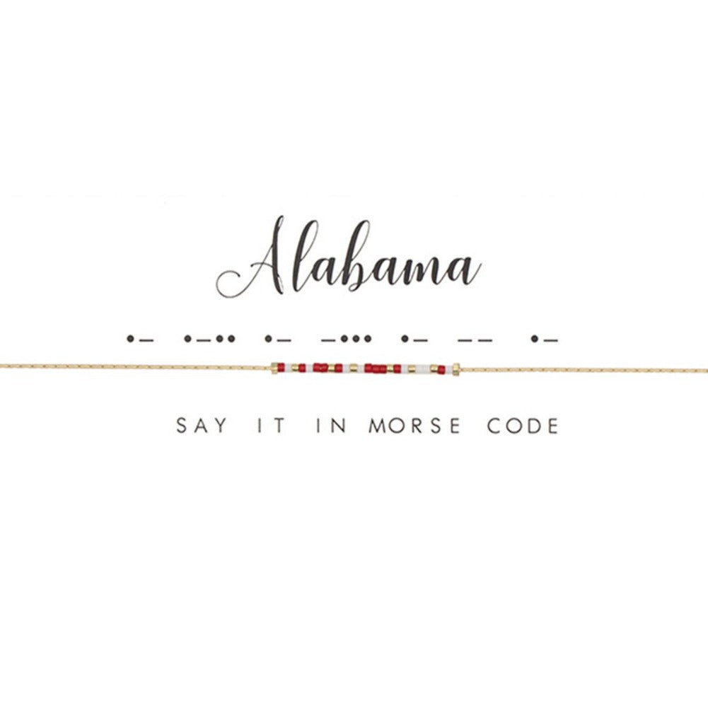 Dot and Dash Bracelet - Alabama