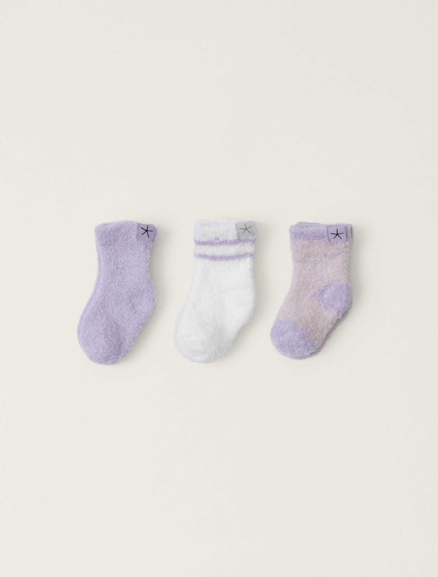 CozyChic Lite 3 Pair Infant Sock Set | Lilac/Multi