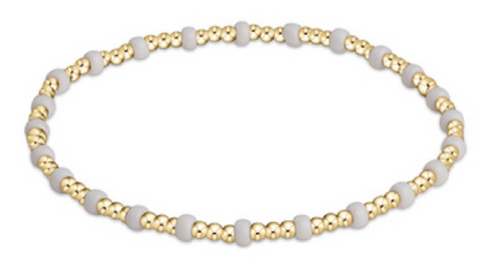 Gameday | Hope Gold Sincerity Bracelet | White