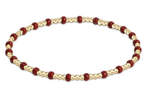 Gameday | Hope Gold Sincerity Bracelet | Wine