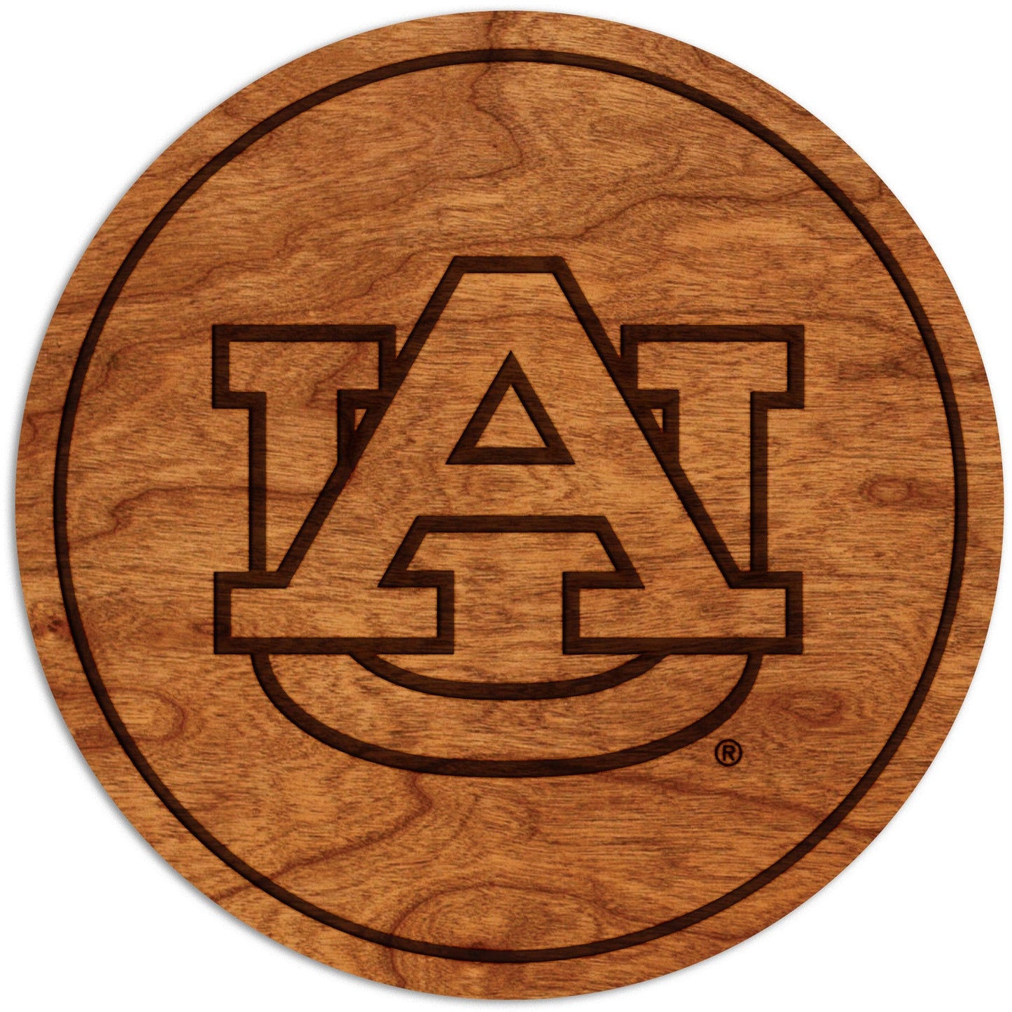 Auburn AU Logo Cherry Coaster