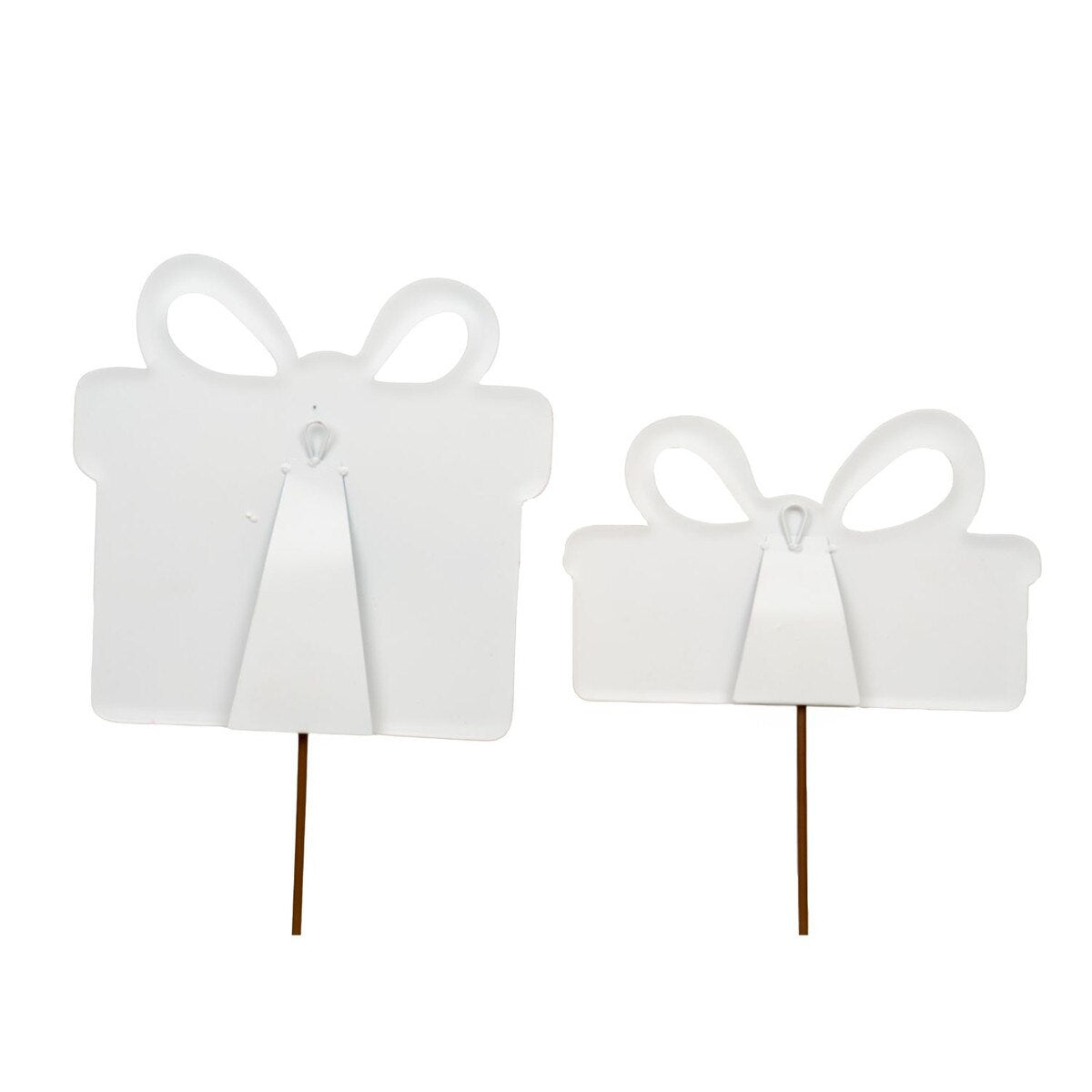 Metal Stake/Decor | Small Pink Fanciful Gift Boxes | Assorted Styles