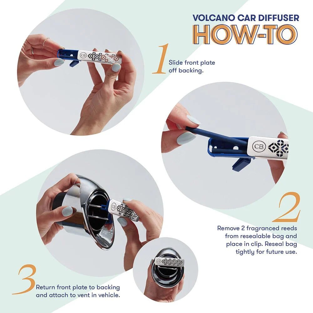 Volcano | Fragranced Car Diffuser + Refill