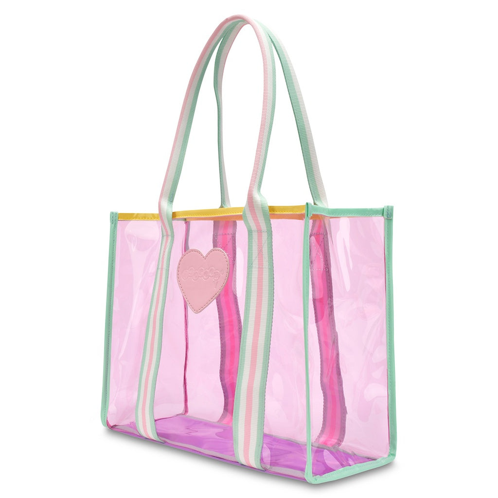 Tote | Color Block Clear