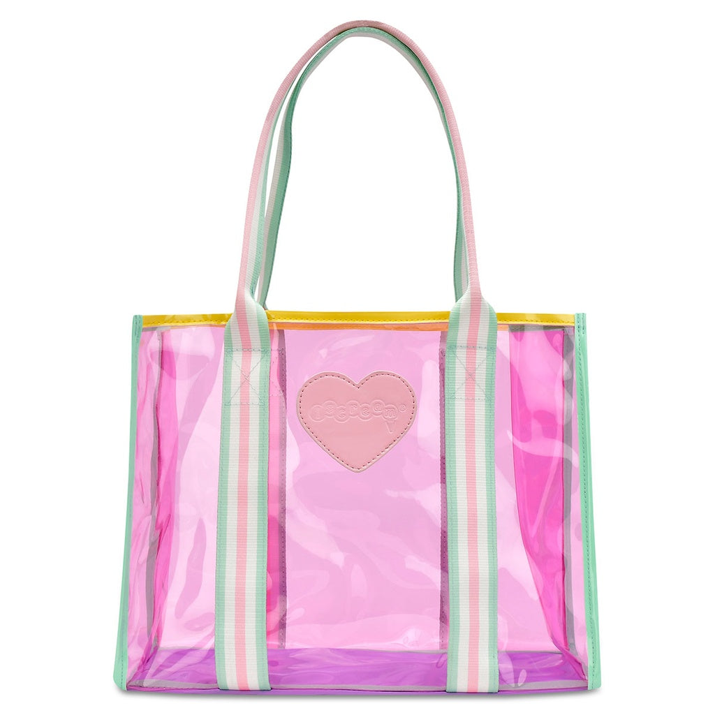 Tote | Color Block Clear