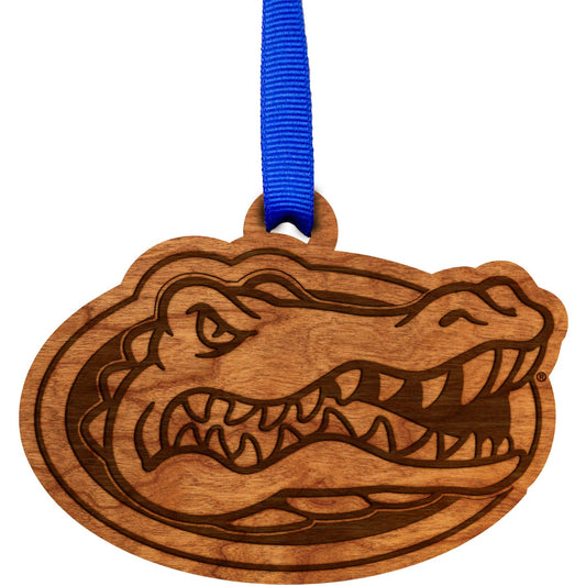University of Florida Gator Head  Cherry Ornament
