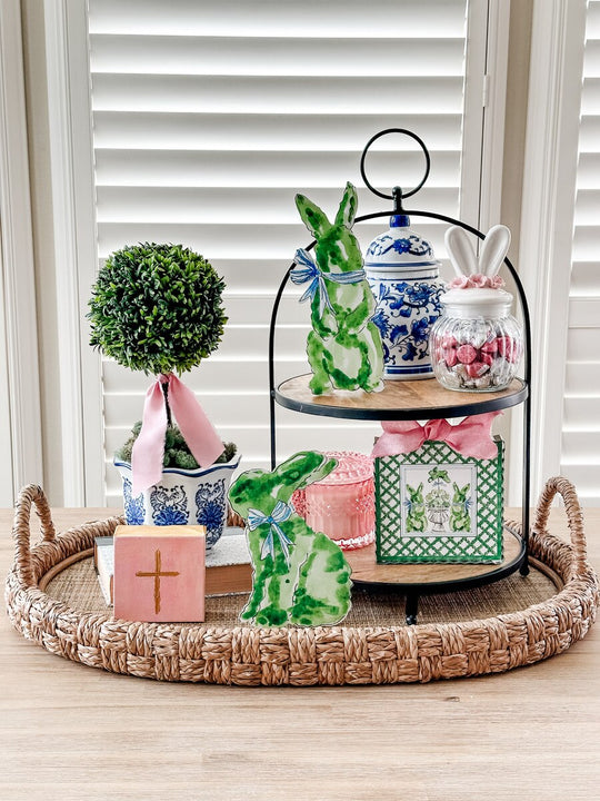 Stake/Decor | Beck's Boxwood Bunnies | Assorted Styles