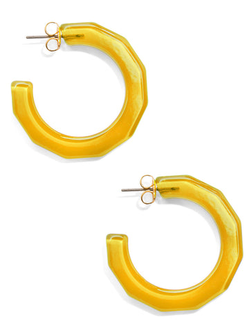Large Textured Hoop Earring | Honey