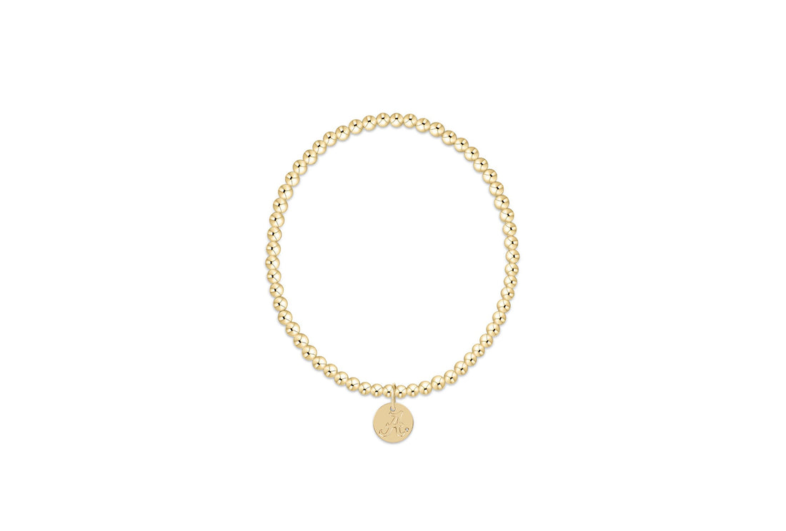 eCOLLEGIATE Gold 3mm Bracelet | Alabama