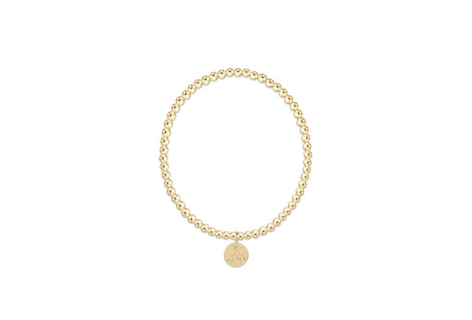 eCOLLEGIATE Gold 3mm Bracelet | Alabama