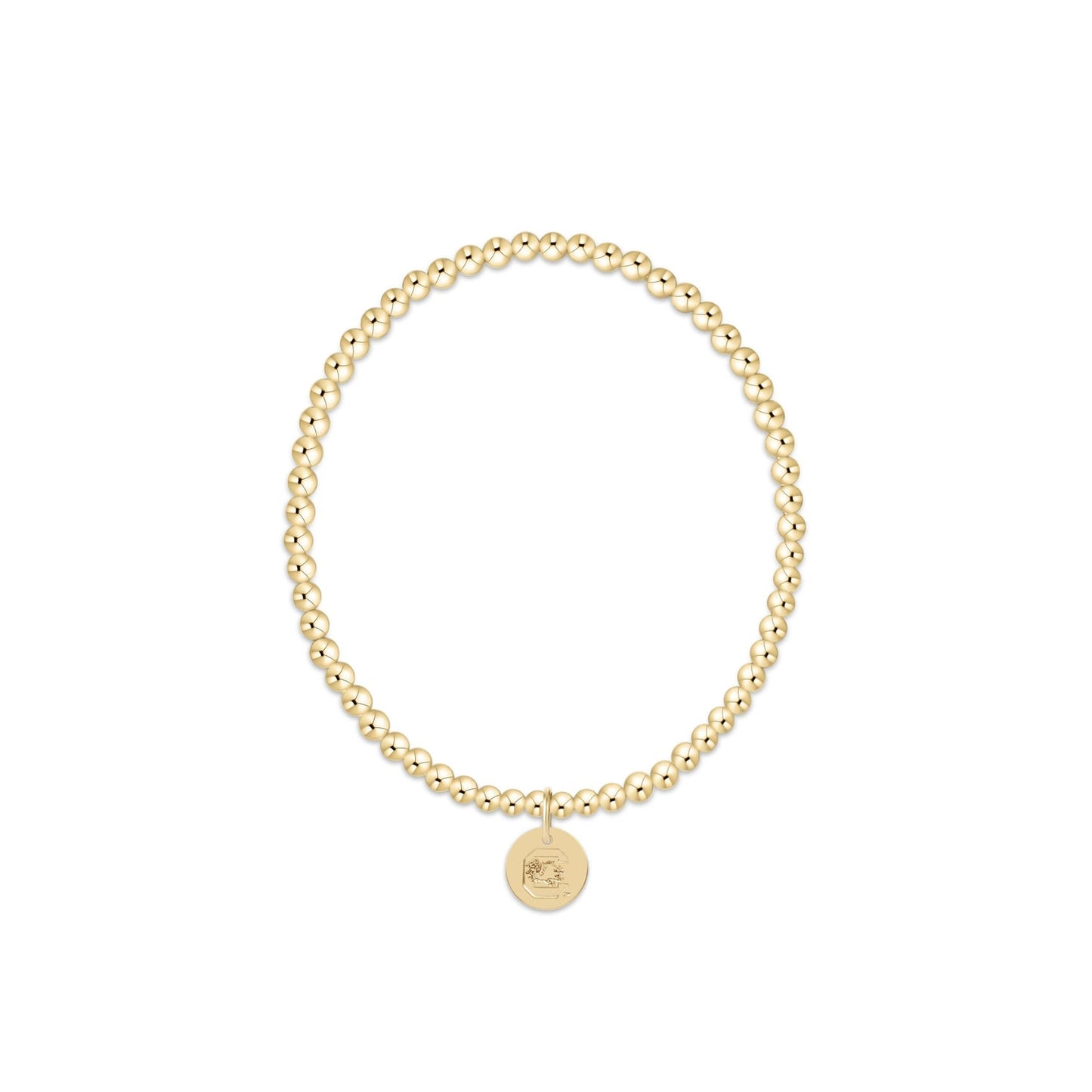 eCOLLEGIATE Gold 3mm Bracelet | South Carolina