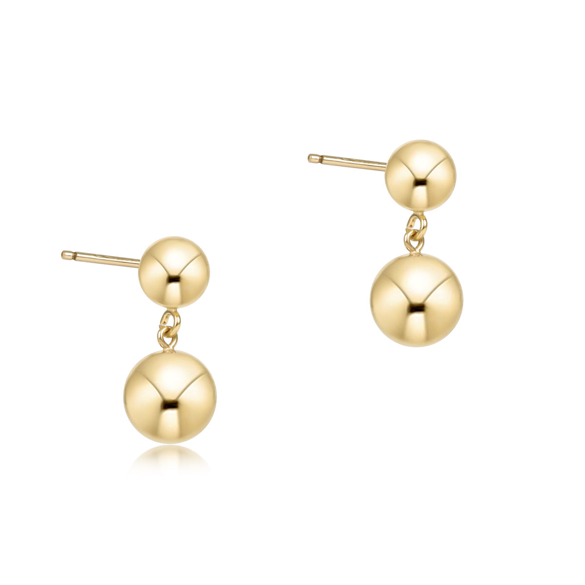 Classic 8mm Ball Drop Stud | Gold