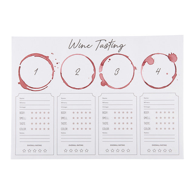 Wine Tasting Placemat - 24pc