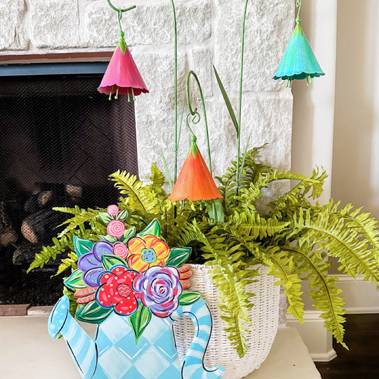 Stake/Decor | Whimsy Watering Can