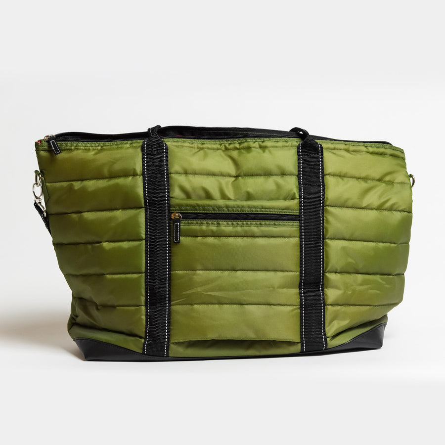 Triple Advisor | 3-in-1 Travel Bag | Green Puffer