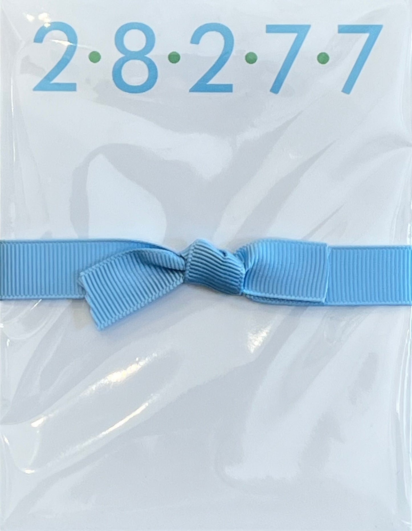 28277 Zip Code Mini Notepad - Blue