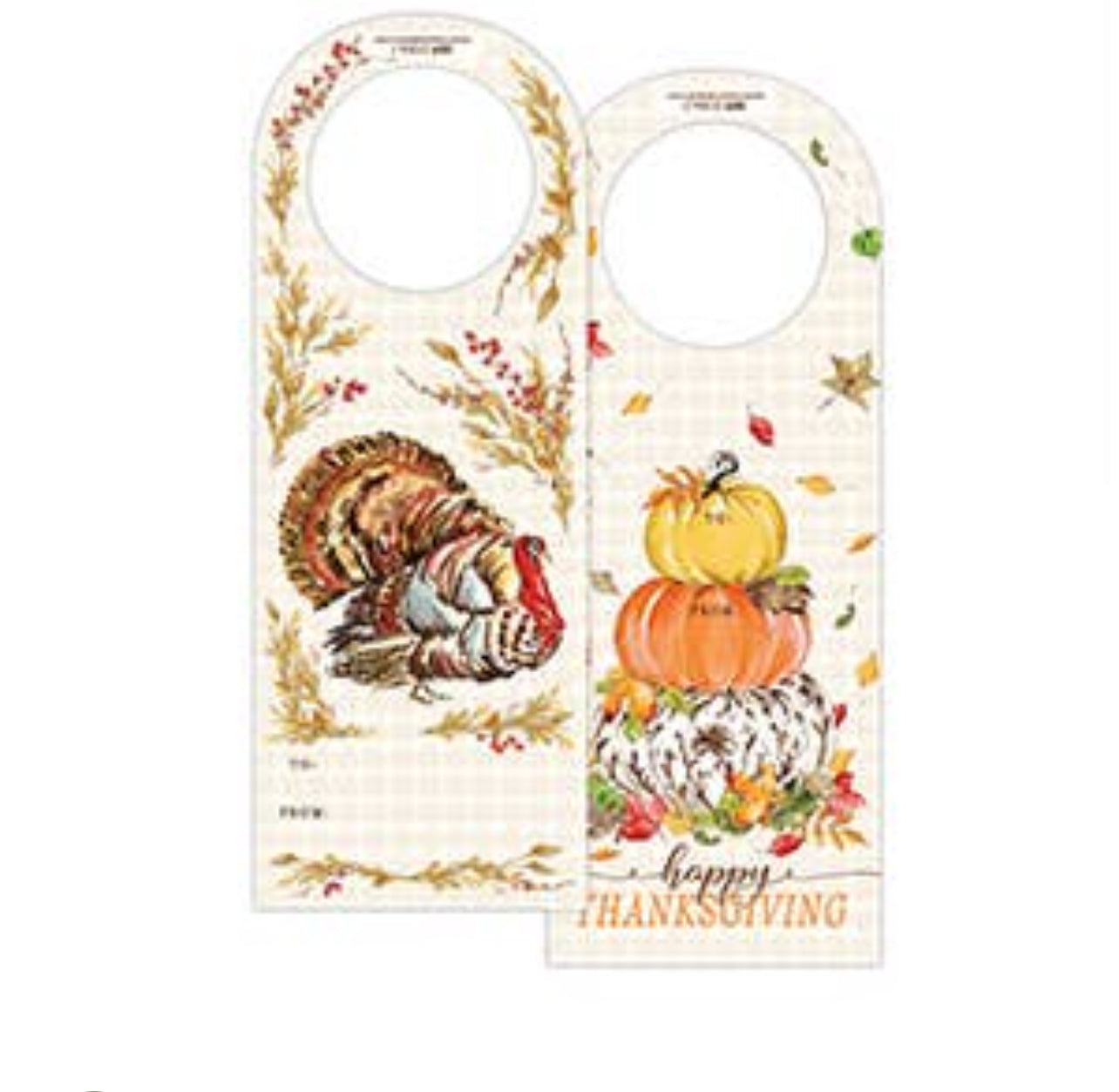 Wine Tag - Brown Turkey/Brown Pumpkin Stack