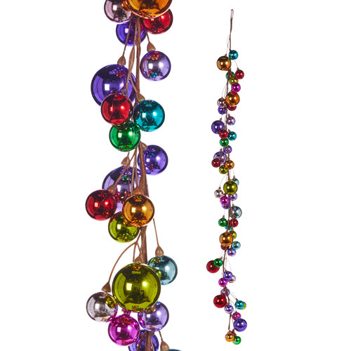 Multicolor Ball Garland | 4'