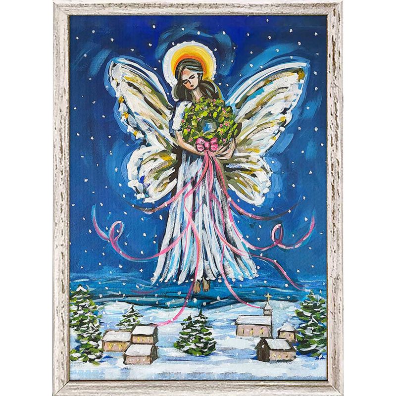 Holiday - Christmas Angel, Mini Framed Canvas