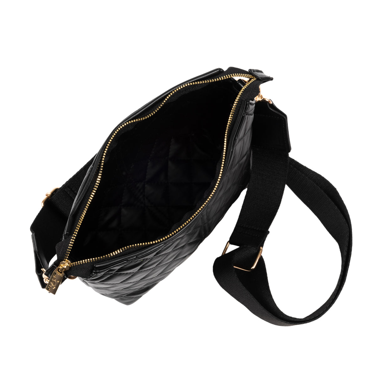Emily Crossbody | Black Quilted